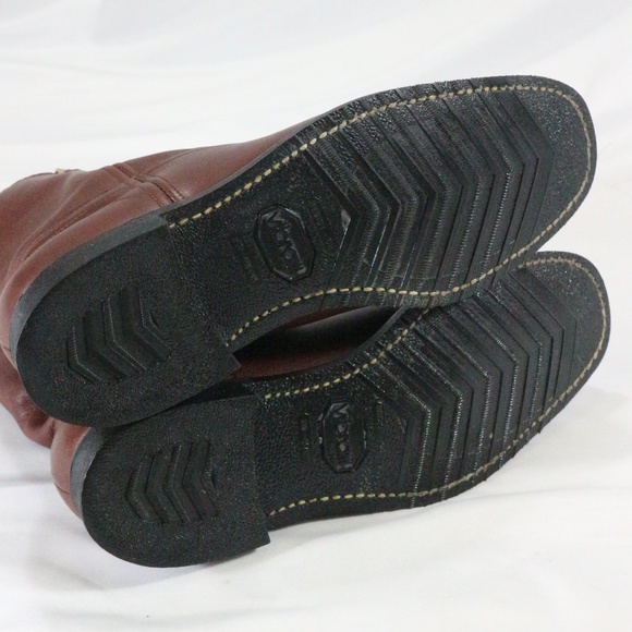 MASON WESTERN Mens Brown Cowboy Boots - Picture 8 of 8